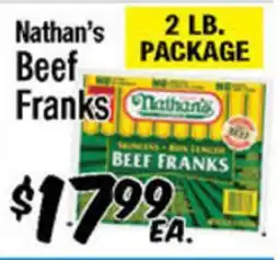 Western Beef Nathan's Beef Franks offer