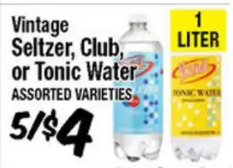 Western Beef Vintage Seltzer, Club, or Tonic Water offer