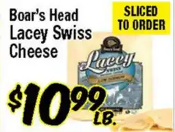 Western Beef Boar's Head Lacey Swiss Cheese offer