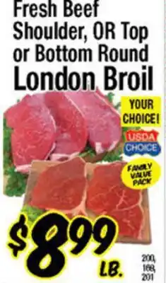 Western Beef Fresh Beef Shoulder, OR Top or Bottom Round London Broil offer