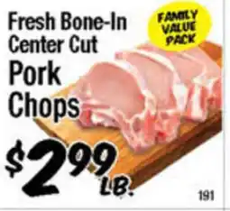 Western Beef Fresh Bone-In Center Cut Pork Chops offer
