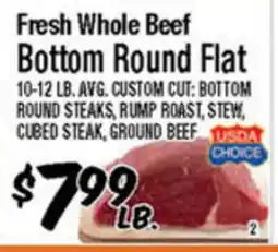 Western Beef Fresh Whole Beef Bottom Round Flat offer