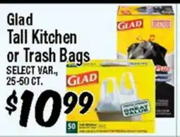 Western Beef Glad Tall Kitchen or Trash Bags offer