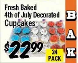 Western Beef Fresh Baked 4th of July Decorated Cupcakes offer