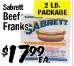 Western Beef Sabrett Beef Franks offer