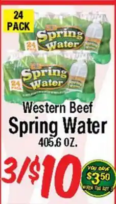 Western Beef Western Beef Spring Water offer