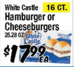 Western Beef White Castle Hamburger or Cheeseburgers offer