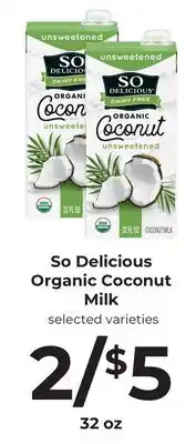 Lifethyme So Delicious Organic Coconut Milk offer