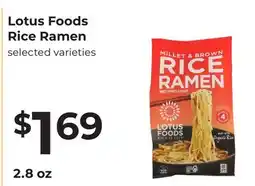 Lifethyme Lotus Foods Rice Ramen offer