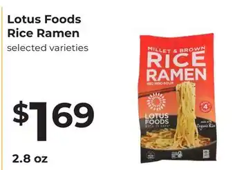 Lifethyme Lotus Foods Rice Ramen offer