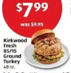Aldi Kirkwood Fresh 85/15 Ground Turkey offer