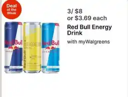 Walgreens Red Bull Energy Drink offer