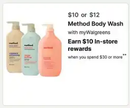 Walgreens Method Body Wash offer