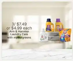Walgreens Arm & Hammer Laundry Care offer