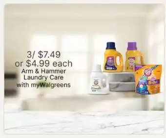 Walgreens Arm & Hammer Laundry Care offer