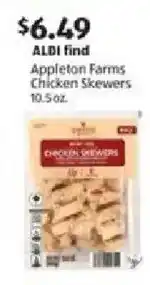 Aldi Appleton Farms Chicken Skewers offer