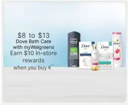 Walgreens Dove Bath Care offer