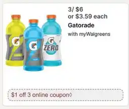 Walgreens Gatorade offer