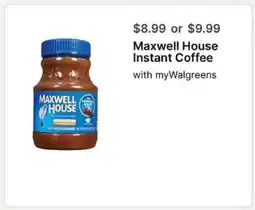 Walgreens Maxwell House Instant Coffee offer
