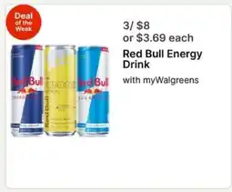 Walgreens Red Bull Energy Drink offer