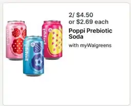Walgreens Poppi Prebiotic Soda offer