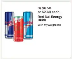 Walgreens Red Bull Energy Drink offer