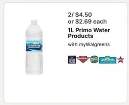 Walgreens 1L Primo Water Products offer