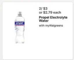 Walgreens Propel Electrolyte Water offer