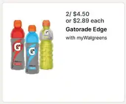 Walgreens Gatorade Edge offer