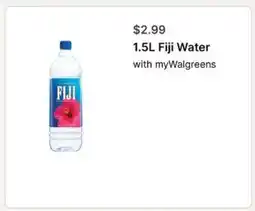 Walgreens 1.5L Fiji Water offer
