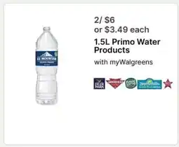 Walgreens Ice Mountain 1.5L Primo Water Products offer