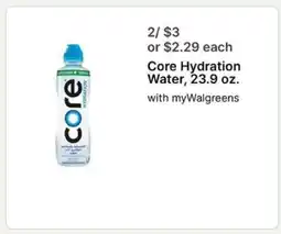 Walgreens Core Hydration Water offer