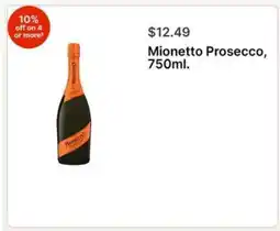 Walgreens Mionetto Prosecco, 750ml offer