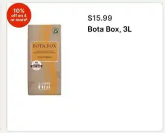 Walgreens Bota Box, 3L offer