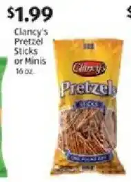 Aldi Clancy's Pretzel Sticks or Minis offer
