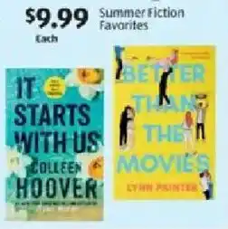 Aldi Summer Fiction Favorites offer