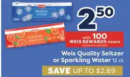 Weis Markets Weis Quality Seltzer or Sparkling Water offer