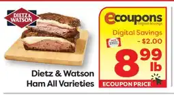 Weis Markets Dietz & Watson Ham All Varieties offer