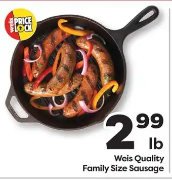 Weis Markets Weis Quality Family Size Sausage offer
