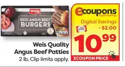 Weis Markets Weis Quality Angus Beef Patties offer