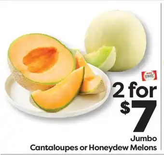 Weis Markets Jumbo Cantaloupes or Honeydew Melons offer