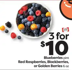 Weis Markets Blueberries pint Red Raspberries, Blackberries, or Golden Berries offer