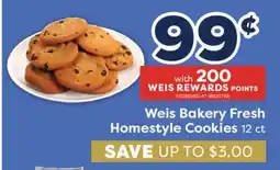 Weis Markets Weis Bakery Fresh Homestyle Cookies offer