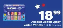 Weis Markets Absolut Ocean Spray Vodka Variety offer