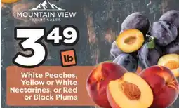 Weis Markets White Peaches, Yellow or White Nectarines, or Red or Black Plums offer