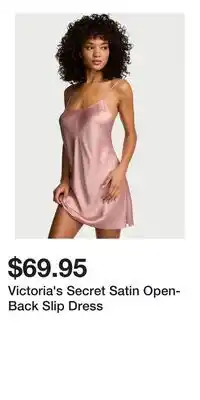 Victoria's Secret Victoria's Secret Satin Open-Back Slip Dress offer