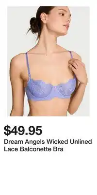Victoria's Secret Dream Angels Wicked Unlined Lace Balconette Bra offer