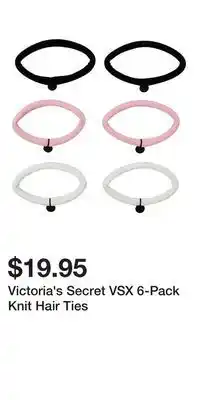 Victoria's Secret Victoria's Secret VSX 6-Pack Knit Hair Ties offer