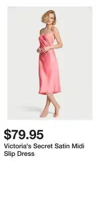 Victoria's Secret Victoria's Secret Satin Midi Slip Dress offer