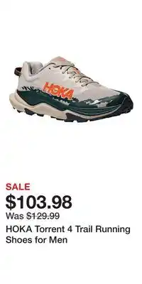 Cabela's HOKA Torrent 4 Trail Running Shoes for Men offer